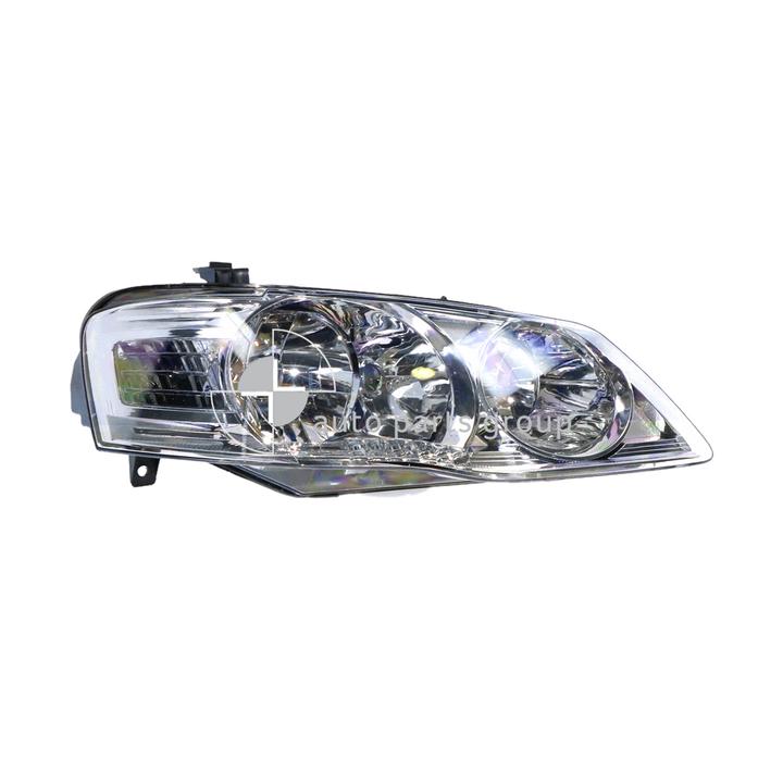 APG All Crash Chrome Halogen Head Lamp Drivers Side Certified Suits Ford Falcon Futura/Fairmont BF II 2006 to 2008 FAB-21034RHQ