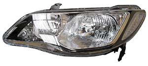 APG All Crash Head Lamp Passenger Side Certified Suits Honda Civic 8th Generation FD 2006 to 2008 OCO-21030LHQ