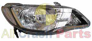 APG All Crash Head Lamp Drivers Side Certified Suits Honda Civic 8th Generation FD 2006 to 2008 OCO-21030RHQ