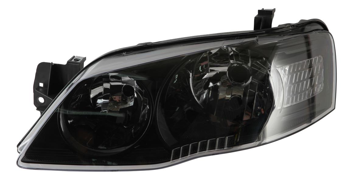 APG All Crash Black Halogen Head Lamp Passenger Side Certified Suits Ford Falcon XT BF II/BF III 2006 to 2009 FAB-21033LHQ