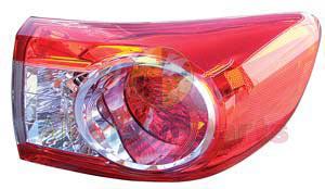 APG All Crash Tail Lamp Driver Side Certified suits Toyota Corolla ZRE152R Sedan 4/2010 to 12/2013 TCP-21043RHQ