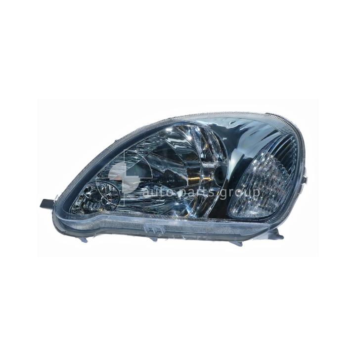 APG All Crash Halogen Manual Adjust Head Lamp Passenger Side Certified Suits Toyota Echo NCP10R/NCP13R 2002 to 2005 TTG-21030LHQ