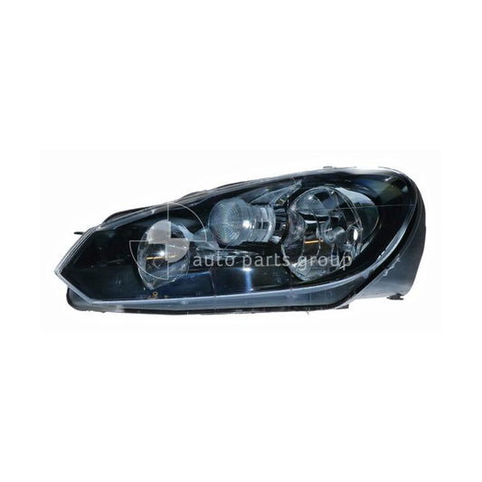 APG All Crash Halogen Head Lamp Passenger Side Certified Suits Volkswagen Golf MK 6 2009 to 2021 VGH-21030LHQ
