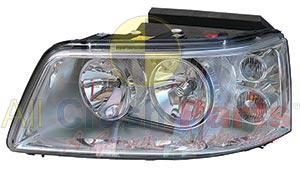 APG All Crash Halogen Electric Adjust Head Lamp Passenger Side Certified Suits Volkswagen Caravelle T5 2008 to 2015 VZE-21030LHQ
