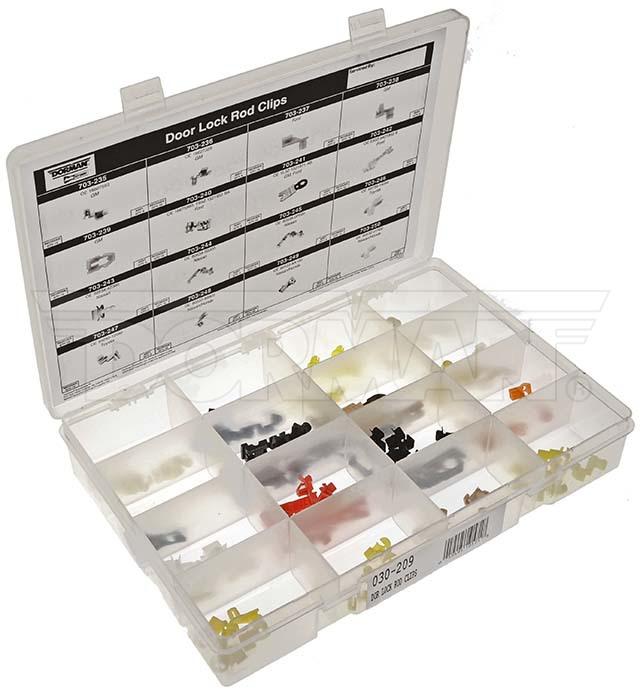 Dorman Door Lock Rod Clip Tech Tray 80Pc 030-209