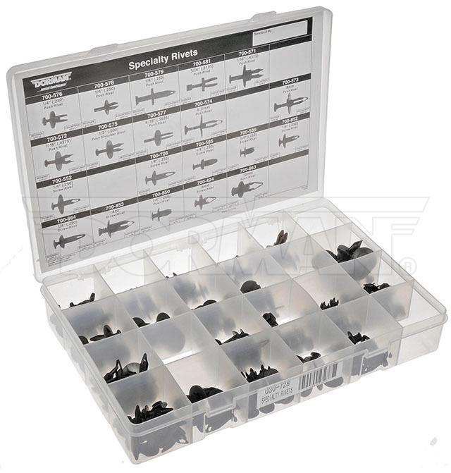 Dorman Body Retainer Tech Tray 190Pc 030-728