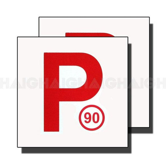 P Plates Red (90) Magnetic (NSW) - Drive MP2S