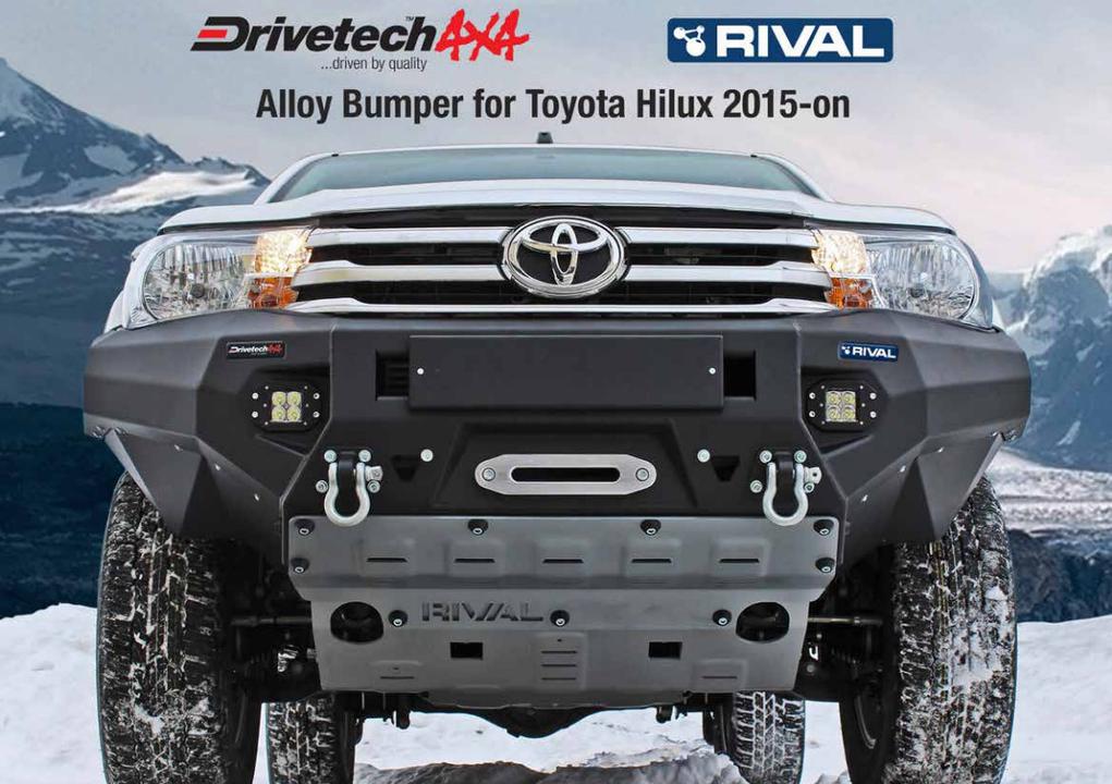 Drivetech 4x4 by RIVAL Aluminium Bumper fits Toyota Hilux GUN126R DT-2D57011B
