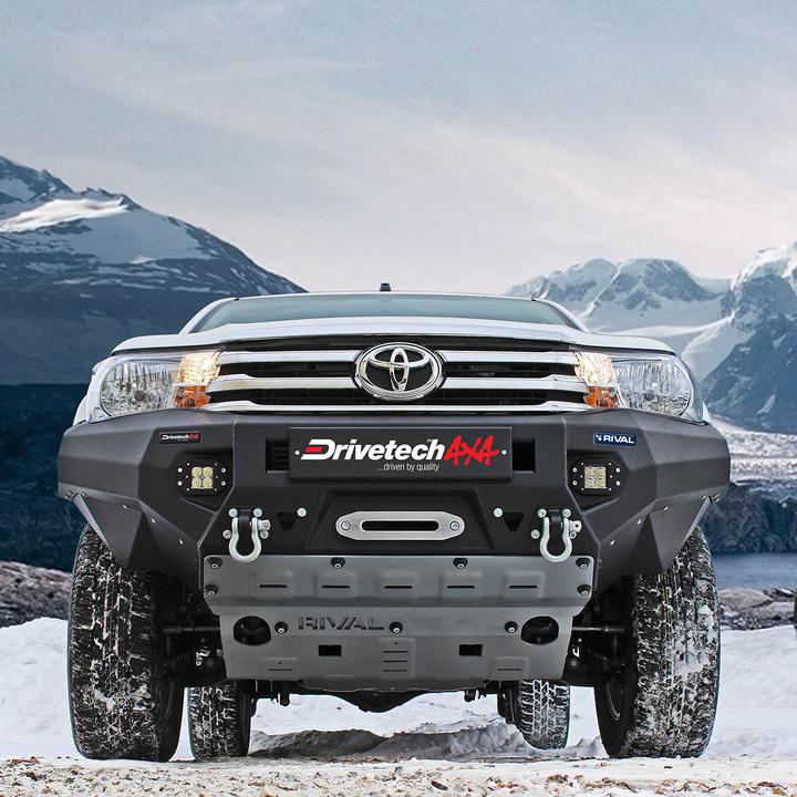 Drivetech 4x4 by RIVAL Aluminium Bumper fits Toyota Hilux GUN126R DT-2D57011B