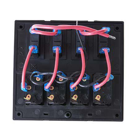 Drivetech 4x4 Rocker 4 Switch Panel 12/24V Blue DT-11030