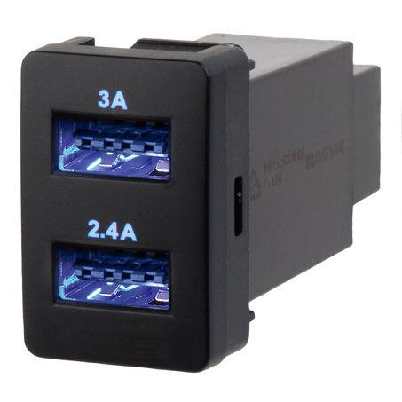 Drivetech 4x4 OE Style Push Button Switch USB Socket Suits Toyota/Mitsubishi DT-11103