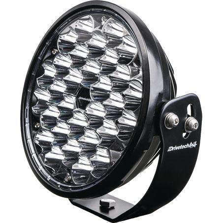 Drivetech 4X4 220mm Round LED Driving Light Black DT-DR220
