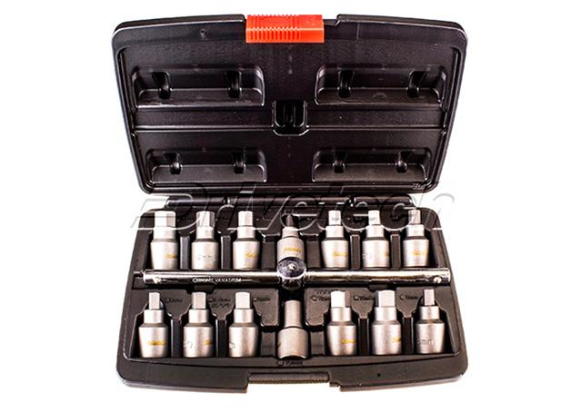 Drivetech Socket Set Drain Plug 15 Piece