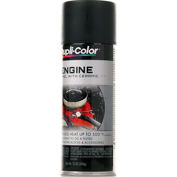 Dupli-Color Aerosol Spray Engine Enamel Low Gloss Black 340g DE1634