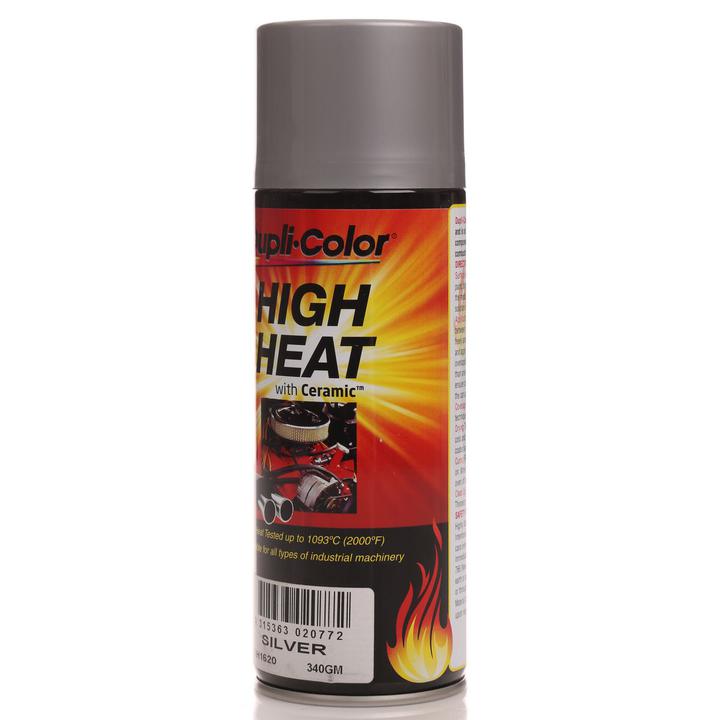 Dupli-Color Aerosol Spray High Heat Flat Silver 340g DH1620