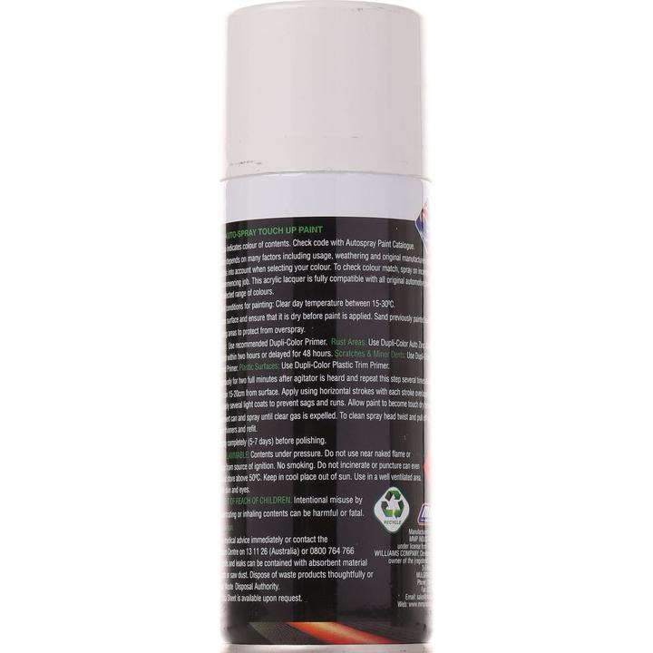 Dupli-Color Automotive Aerosol Spray Paint Winter White 150g DSF92