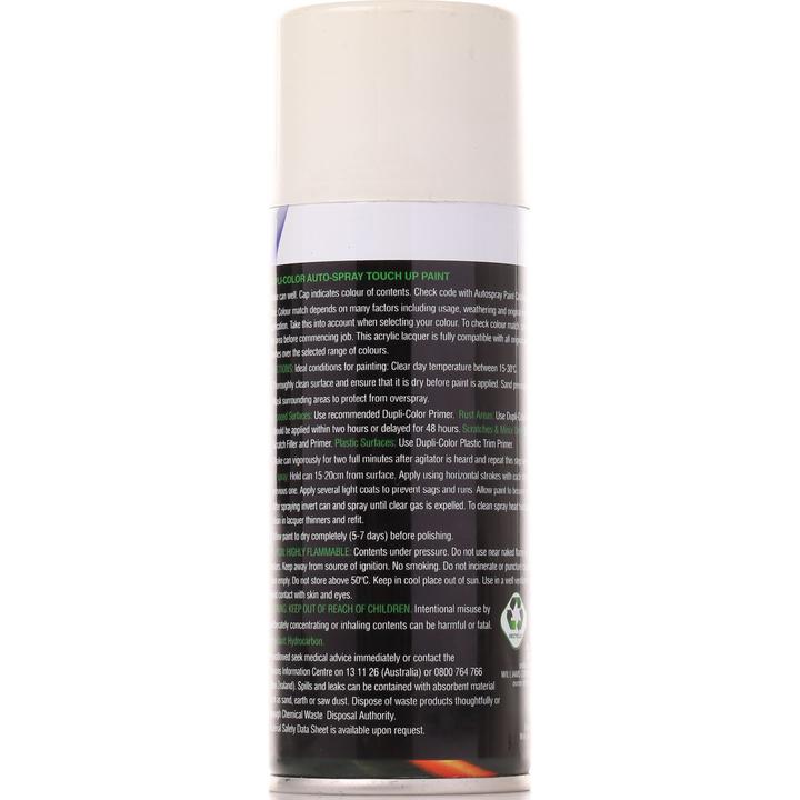 Dupli-Color Automotive Aerosol Spray Paint Shetland White (Honda) 150g DSHD02
