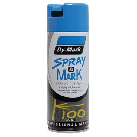 Dy-Mark Spray & Mark Marking Paint Fluro Blue Aerosol Spray 350g 40013523