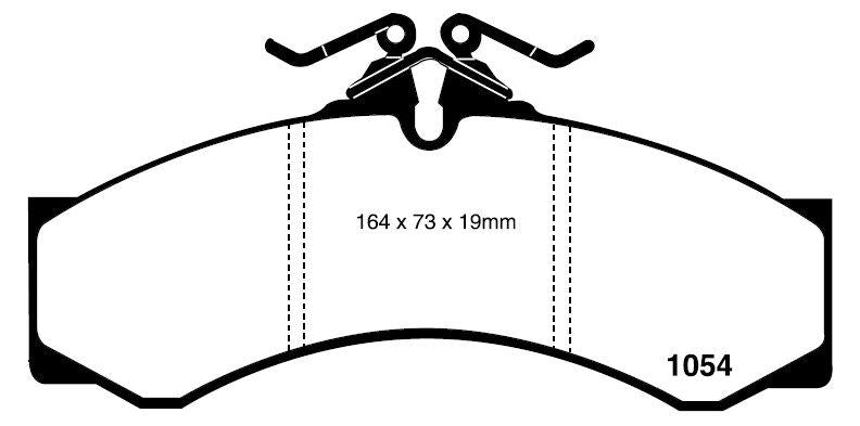 EBC Ultimax Brake Pad Set Rear DPC1054
