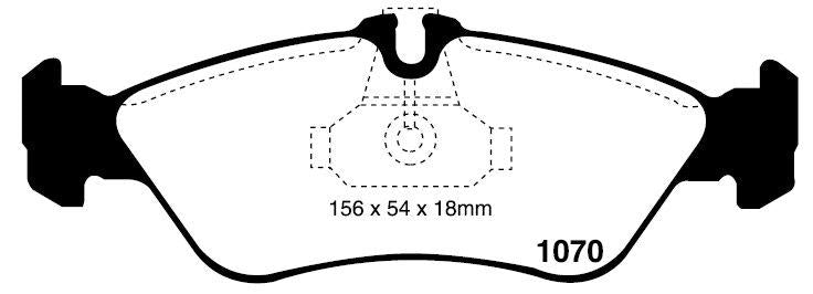 EBC Ultimax Brake Pad Set Rear DPC1070