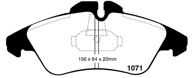 EBC Ultimax Brake Pad Set Front DPC1071