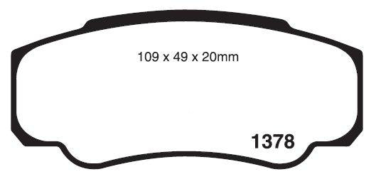 RDA GP Max Brake Pad Set Rear RDB2110