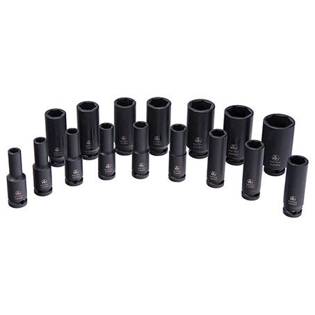 Endeavour Tools 1/2"" Dr Deep Impact Socket Metric 16 Piece ET1764