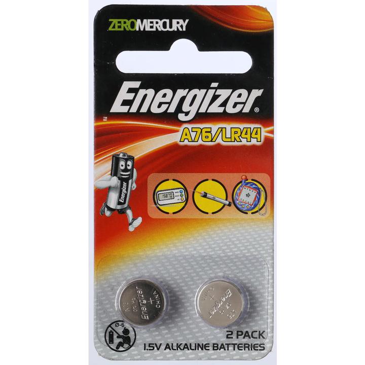Energizer Coin Batteries Lithium 1.5V A76 2 Pack A76BP2