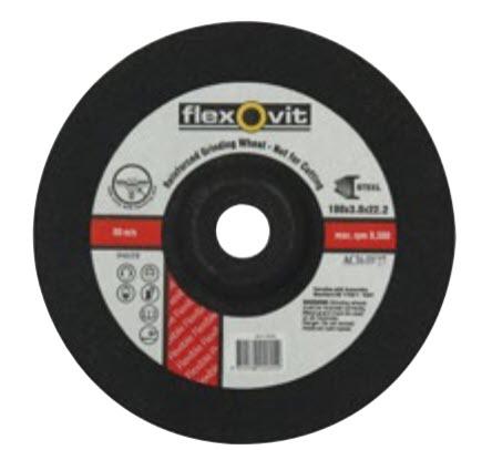 Flexovit Depressed Centre Grinding Disc Metal 125x3x22.2mm 66252841791