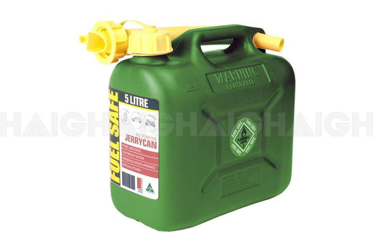 Fuel Safe Plastic Jerry Can Container 5L Green FC05G