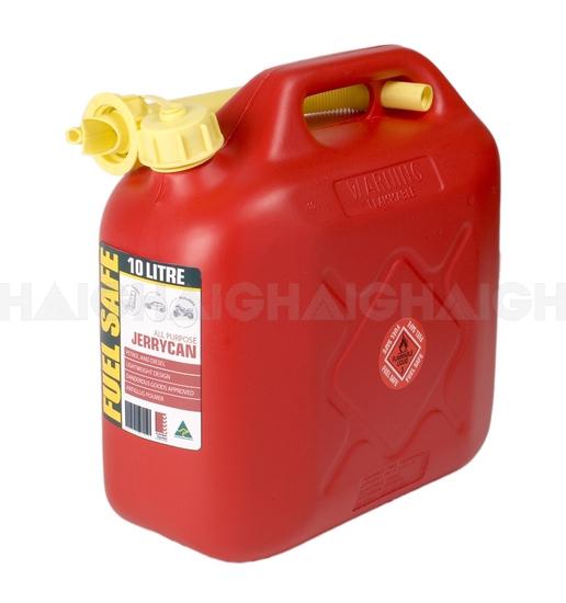 10L Plastic Jerry Can Container Red FC10R