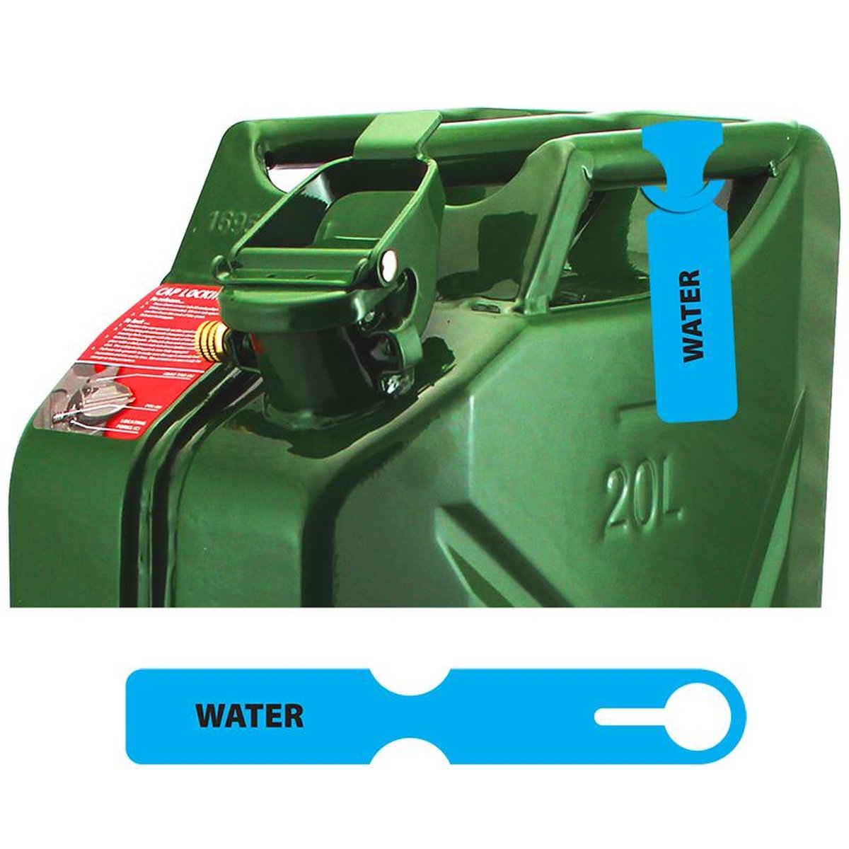 Fuel Can Tag Water FCTBLU