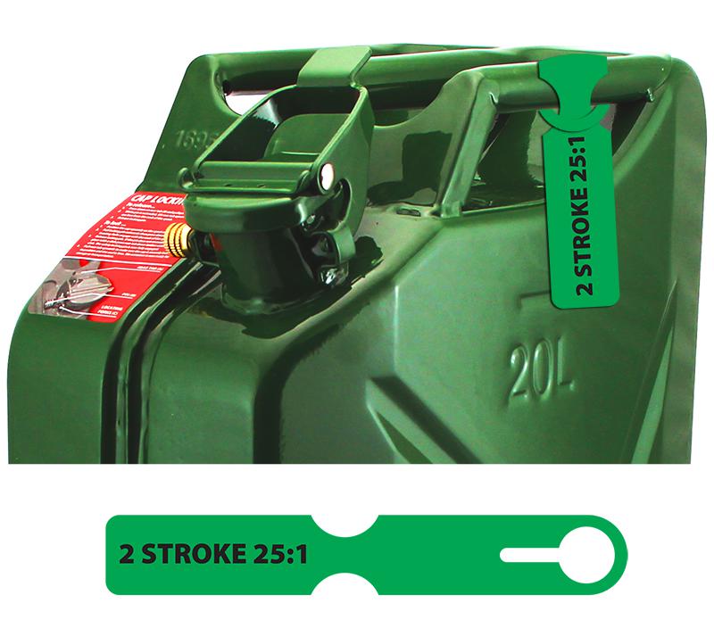 Fuel Can Tag 2 Stroke 25:1 FCTGRN
