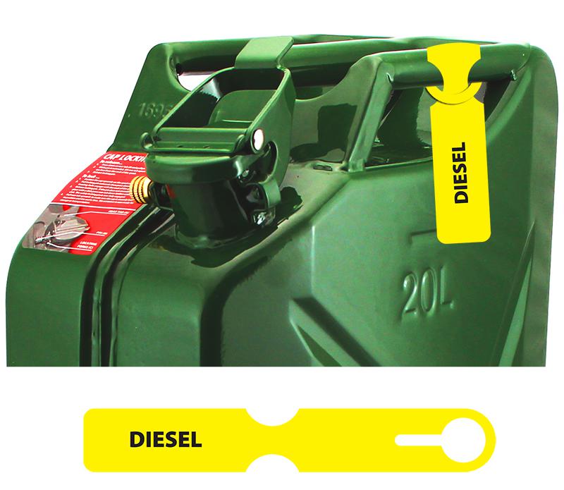 Fuel Can Tag Diesel FCTYEL