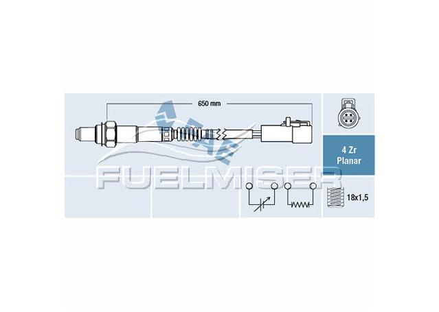 Fuelmiser Oxygen Lambda Sensor COS1059