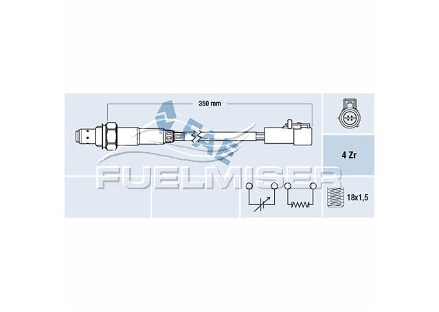 Fuelmiser Oxygen Lambda Sensor COS5019