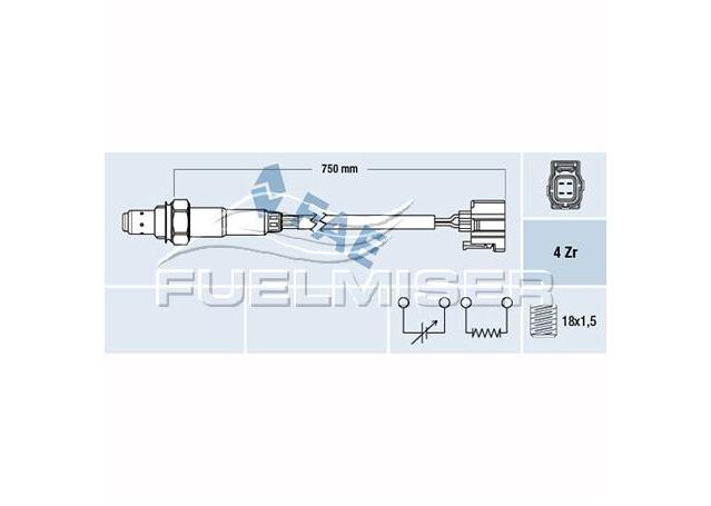 Fuelmiser Oxygen Lambda Sensor COS5036