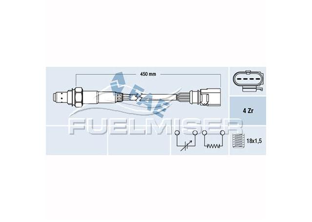 Fuelmiser Oxygen Lambda Sensor COS5044