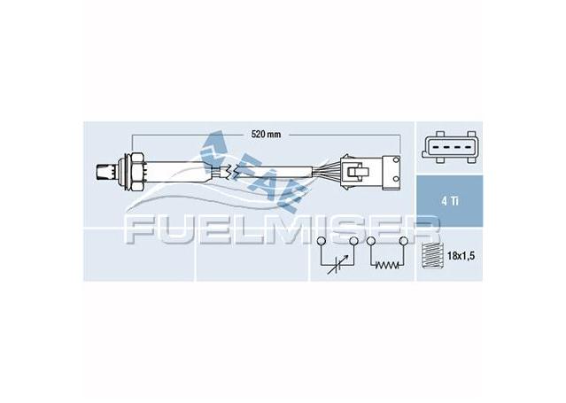 Fuelmiser Oxygen Lambda Sensor COS5195