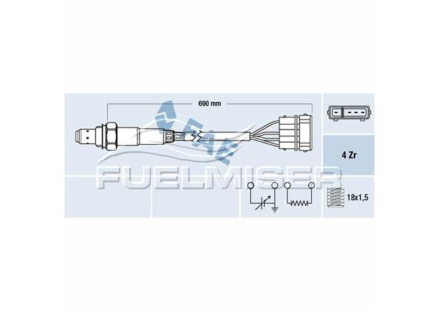 Fuelmiser Oxygen Lambda Sensor COS5374
