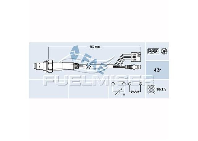 Fuelmiser Oxygen Lambda Sensor COS5378