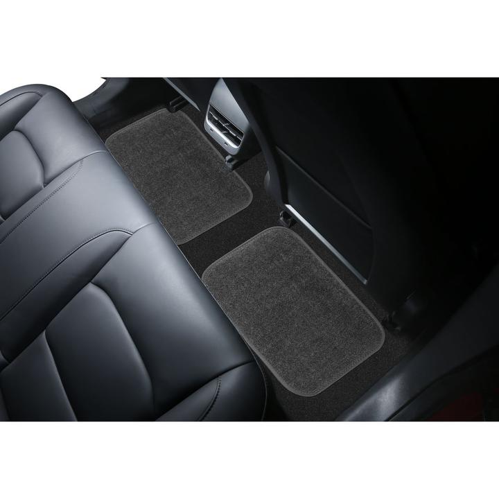 Gearup Carpet Mat Rear Set Grey 2 Piece GUCM2PCRBCPTGRY