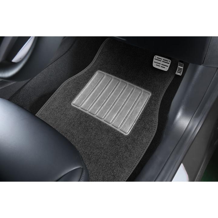 Gearup Floor Mat Set Grey Carpet 4pc GUCM4PCBCPTGRY