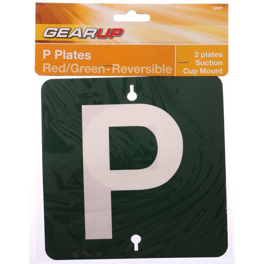 Gearup Red/Green Probationary Plate Set - Reversable GURPP