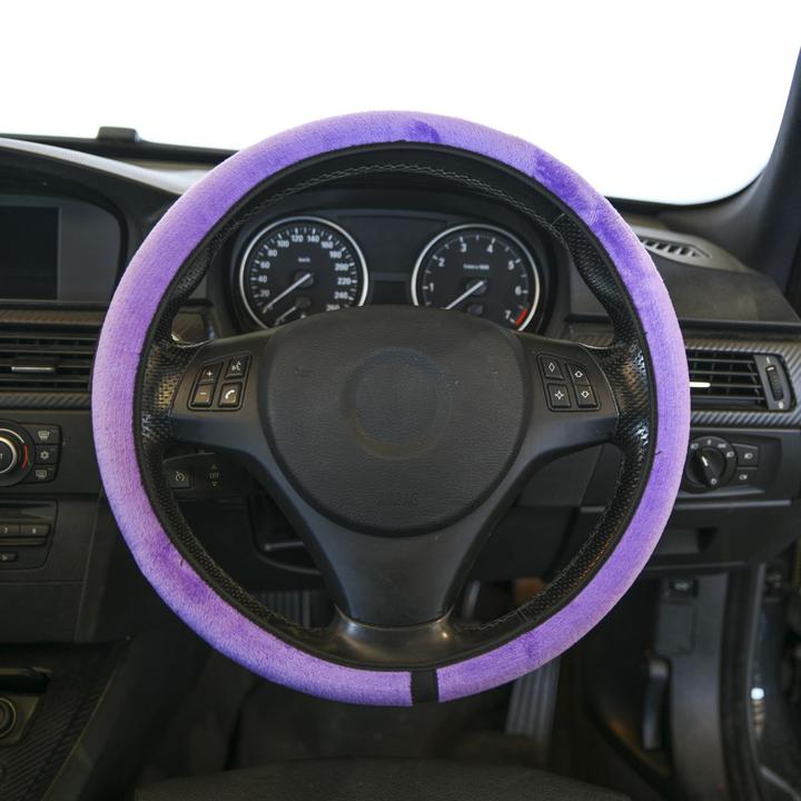 Gearup Steering Wheel Cover 36.8 x 39.4cm - Purple Purr GUSWCFLPP