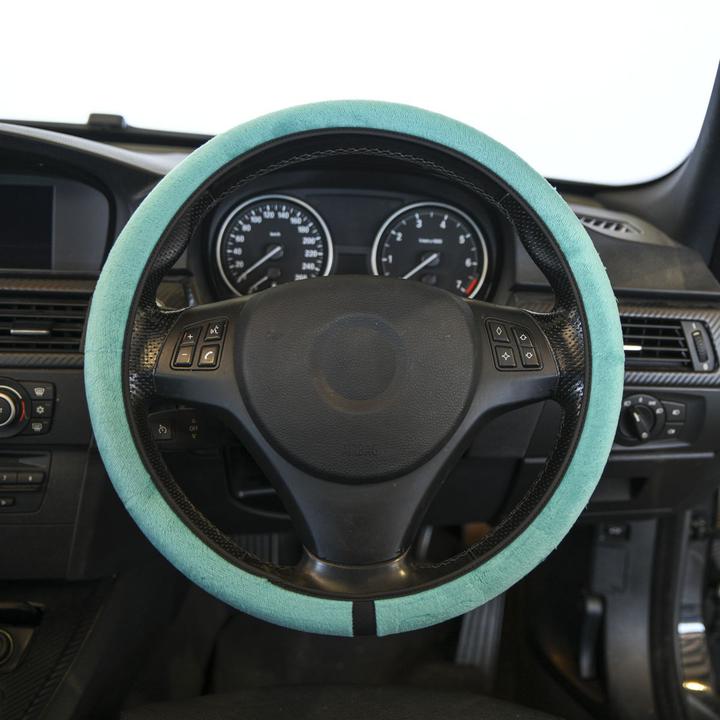 Gearup Steering Wheel Cover 36.8 x 39.4cm - Teal Purr GUSWCFLTP