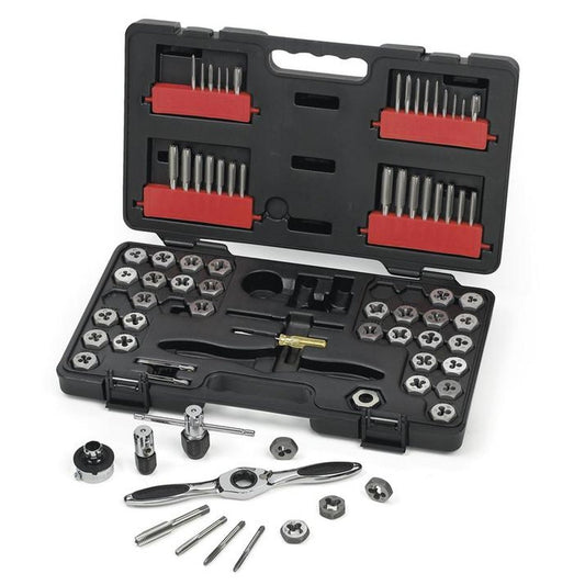 GearWrench Tap & Die Set Medium Ratcheting MET/SAE 75Pc