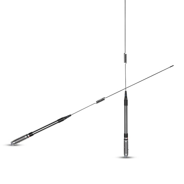 GME UHF CB Whip Antenna 6.6dB 860mm w/ Elevated Feed Base Black AE4017K2