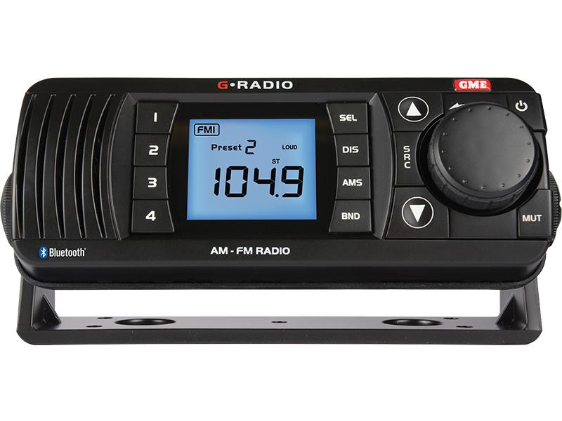 GME Marine Stereo Black Bluetooth AM/FM GR300BTB