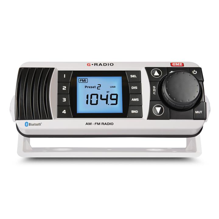 GME Marine Stereo White Bluetooth AM/FM GR300BTW